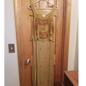 Vintage 1970's De Paris Long Dress - Size: S/P